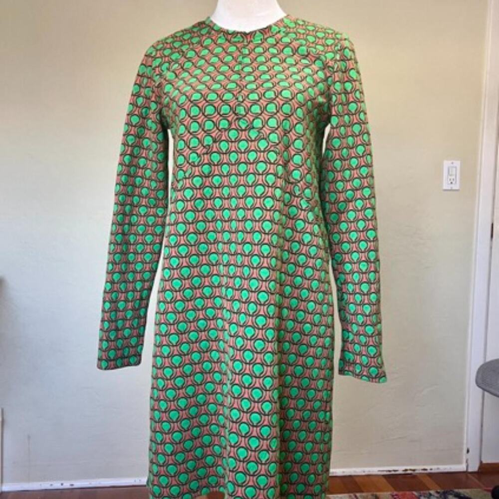 Anthropologie Maeve Jacquard Retro Mod Dress